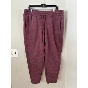 RBK UNISEX Sweatpants Joggers Drawstring Workout Packets Gym Burgundy Shade XL